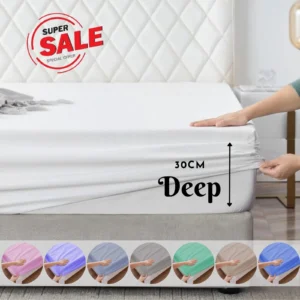 Extra Deep Fitted Sheets 30 cm
