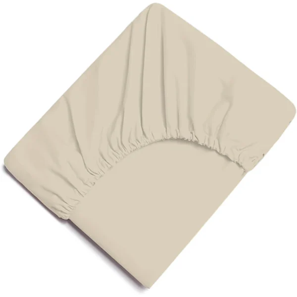Extra Deep Polycotton Fitted Sheet in Beige uk