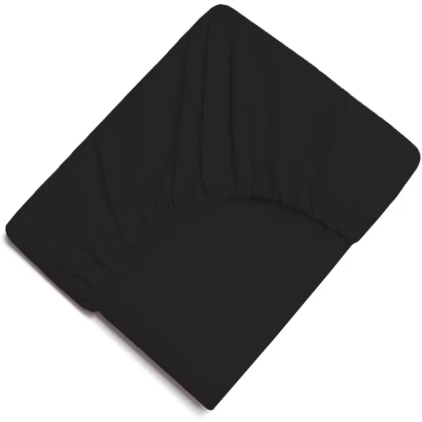 Extra Deep Polycotton Fitted Sheet in Black uk