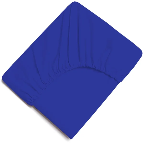 Extra Deep Polycotton Fitted Sheet in Royal Blue uk