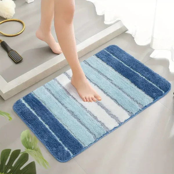 Extra Soft Absorbent Bath Mat blue