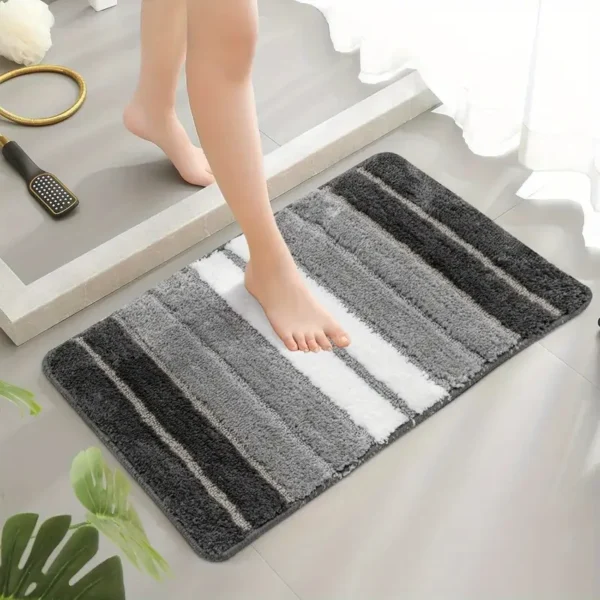 Extra Soft Absorbent Bath Mat Grey