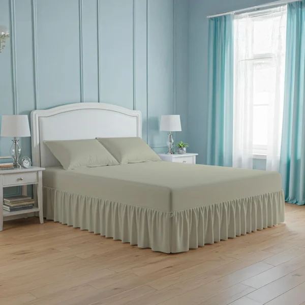 Deep Fitted Valance Sheet cream img