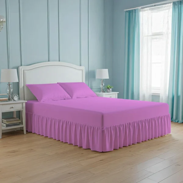 Deep Fitted Valance Sheet pink