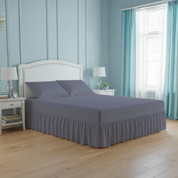 Deep Fitted Valance Sheet silver