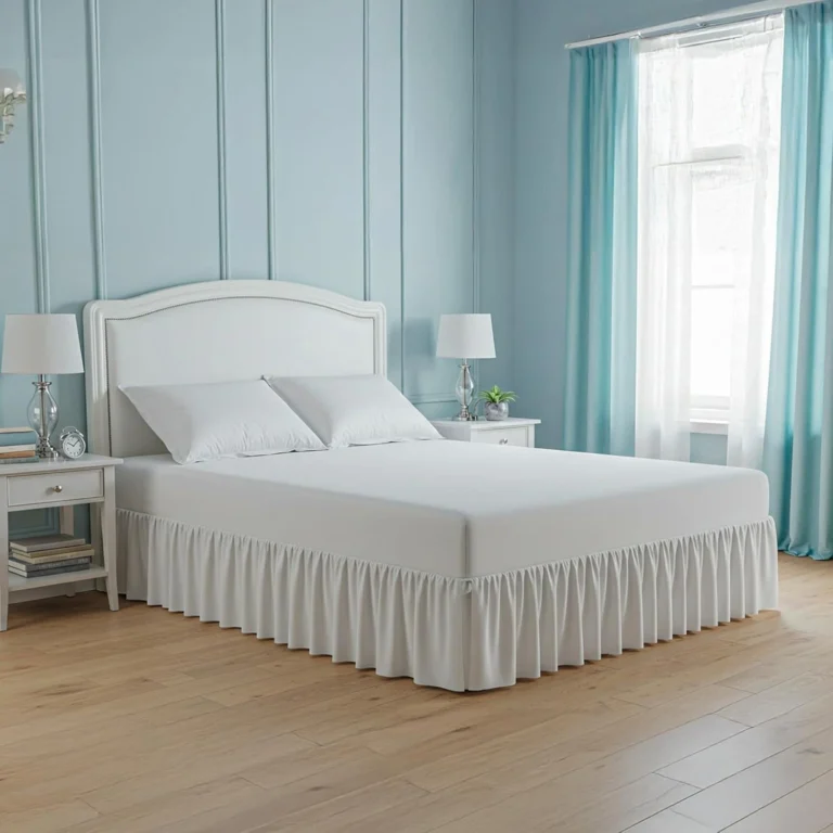 Deep Fitted Valance Sheet white