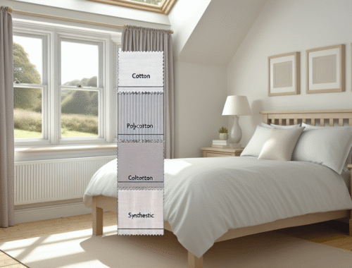 valance sheet materials comparison cotton polycotton and synthetic fabrics