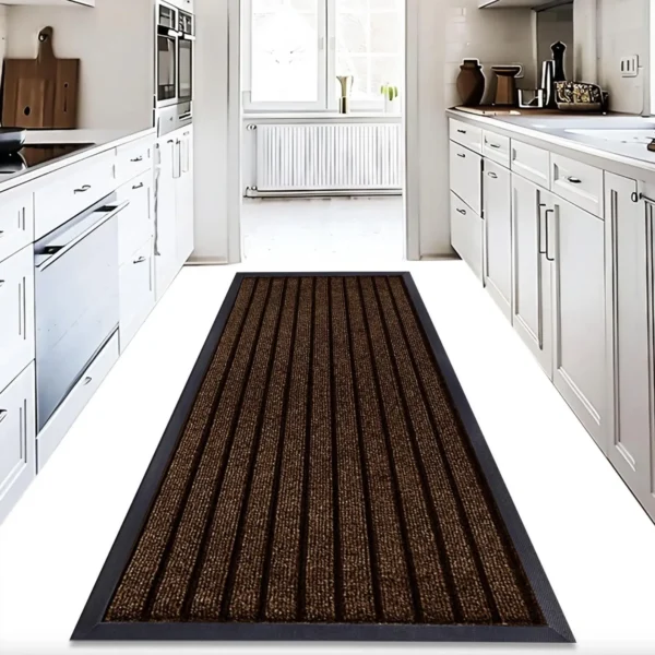 Heavy Duty Kitchen Runner Rug brown