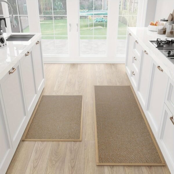 Non Slip Kitchen Rugs Set of 2 - Washable & Absorbent - Rugstars UK