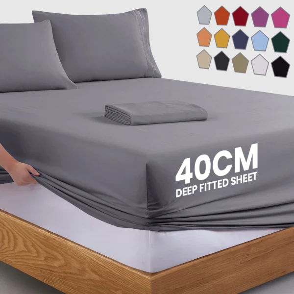 40cm Extra Deep Fitted Sheets 16 Uk
