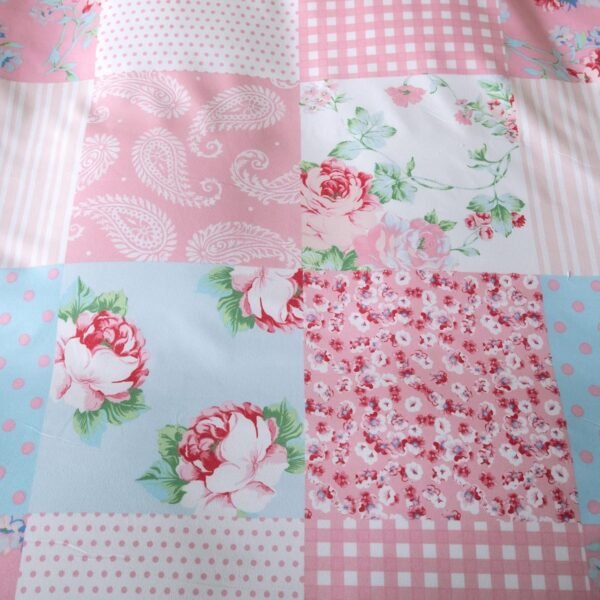 3 Piece Duvet Cover with Pillowcase | 100% Rich Cotton Reversible Duvet Set | Single Double King Size UK | Luxury Floral Duvet Cover set