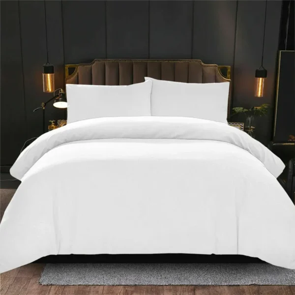 Plain Dyed Duvet Cover Set Single Double King Free Uk Delivery