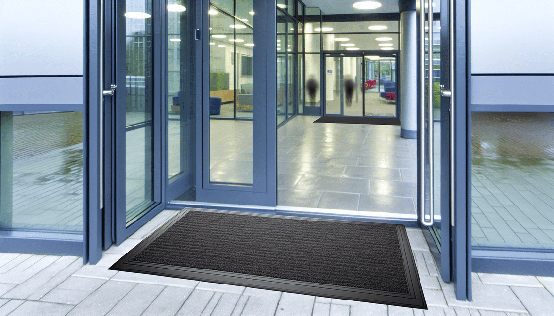 Heavy Duty Non-Slip Mat at a Commercial Entrance in the UK