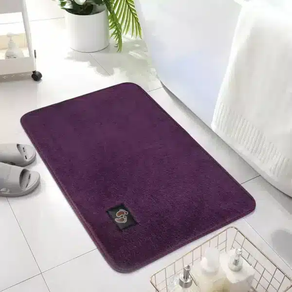 Microfiber Bath Mat Plum - Microfiber Bath Mat Rugstars UK