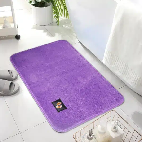 Microfiber Bath Mat Purple - Microfiber Bath Mat Rugstars UK