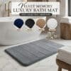 Memory Foam Bath Mat Set - Non Slip Rugs | Free Delivery UK