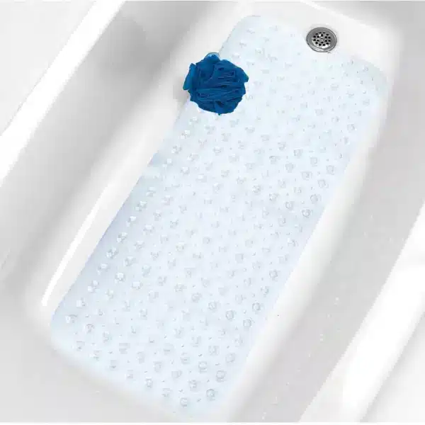 Clear Extra Large Non Slip Bath Mat Strong Suction Anti-Mold Rubber — Rugstars UK
