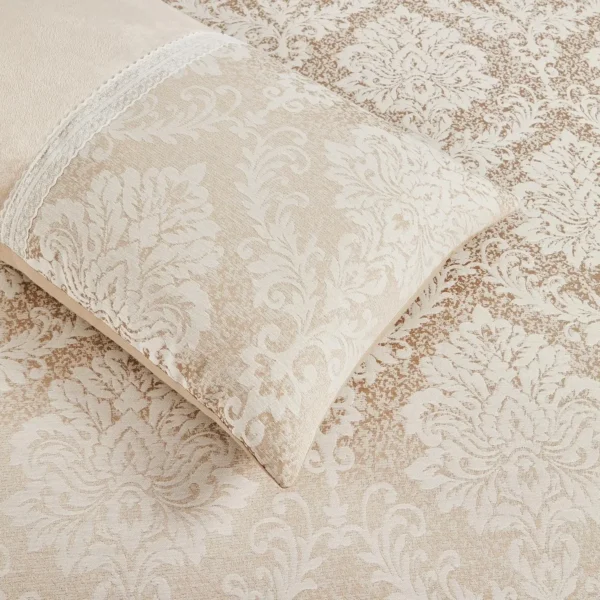 Mink Charm Velvet Jacquard Duvet Cover Set Reversible Microfibre Luxury Bedding Rugstars UK