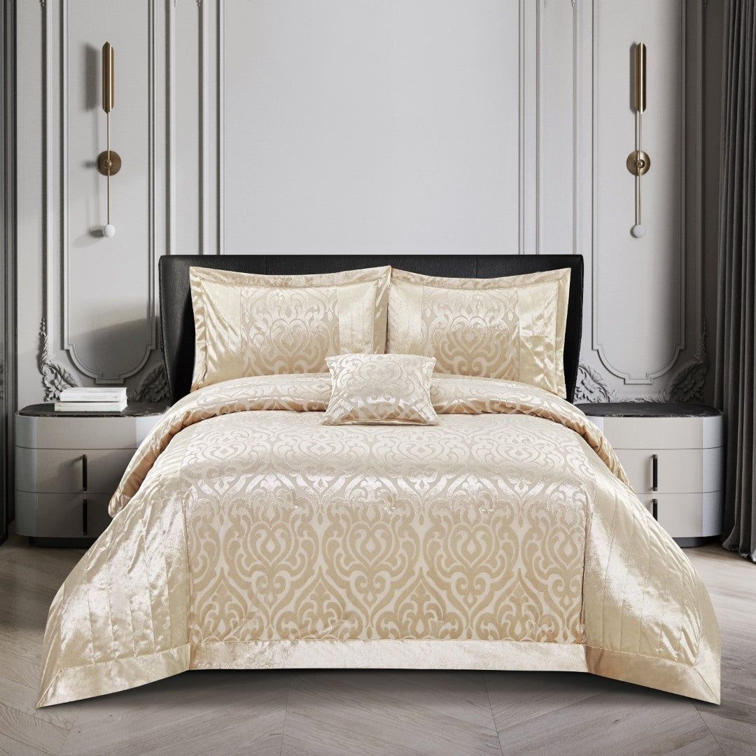Infinity Jacquard Velvet Bedspread Set - Image 2