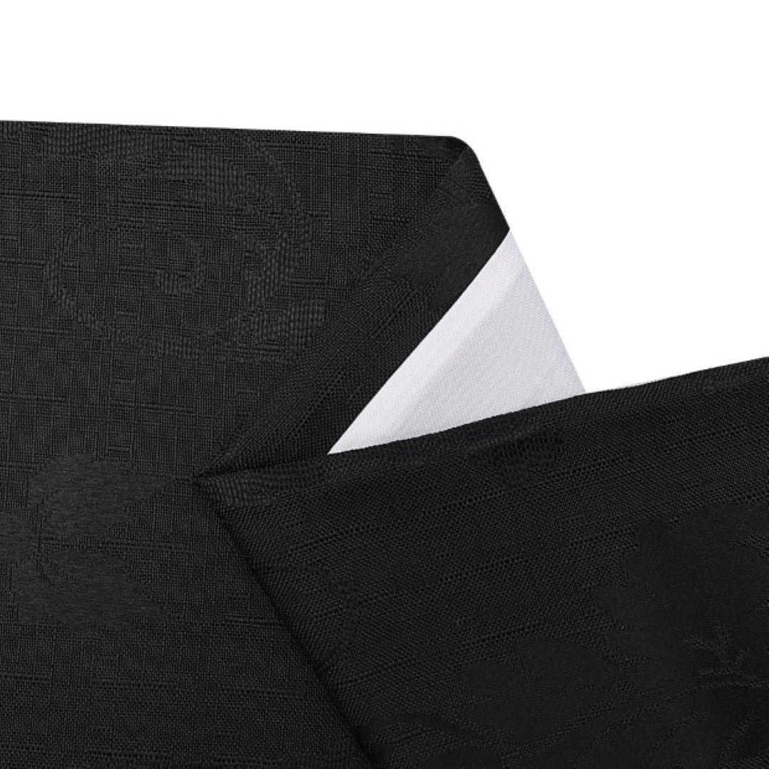 Black ready made fully lined curtains with tiebacks Rugstars UK
