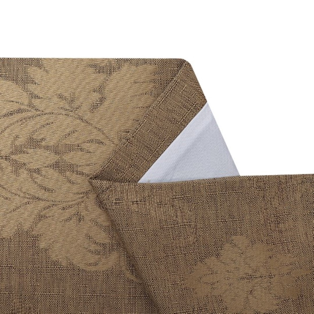 Coffee ready made fully lined curtains with tiebacks Rugstars UK