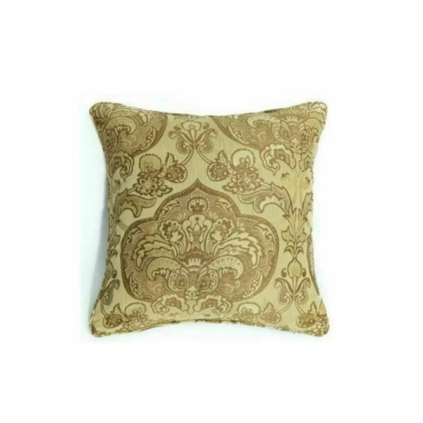 Georgia Gold floral jacquard cushion cover for sofa or bedroom styling