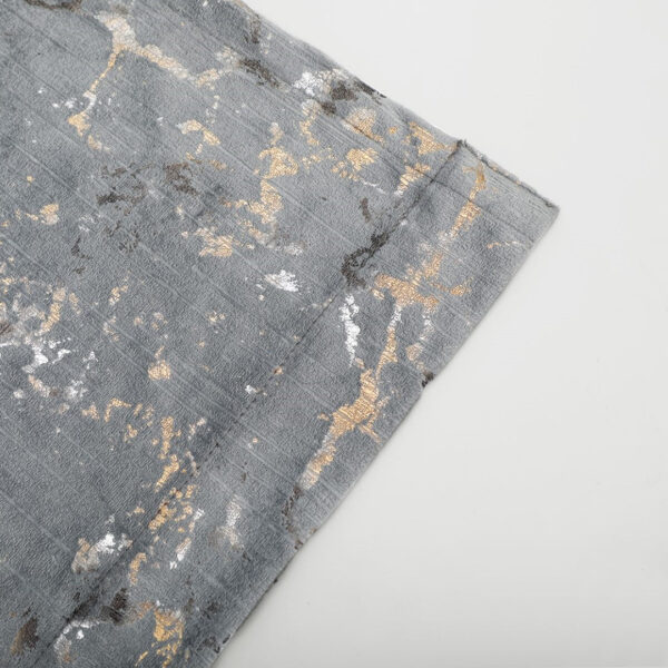 Grey ready made glitzy velvet curtains Rugstars UK