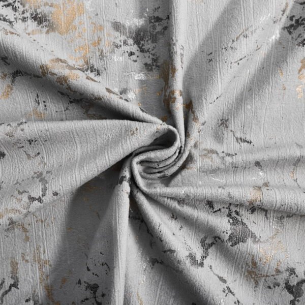 Silver glitzy ring top curtains for bedroom Rugstars UK