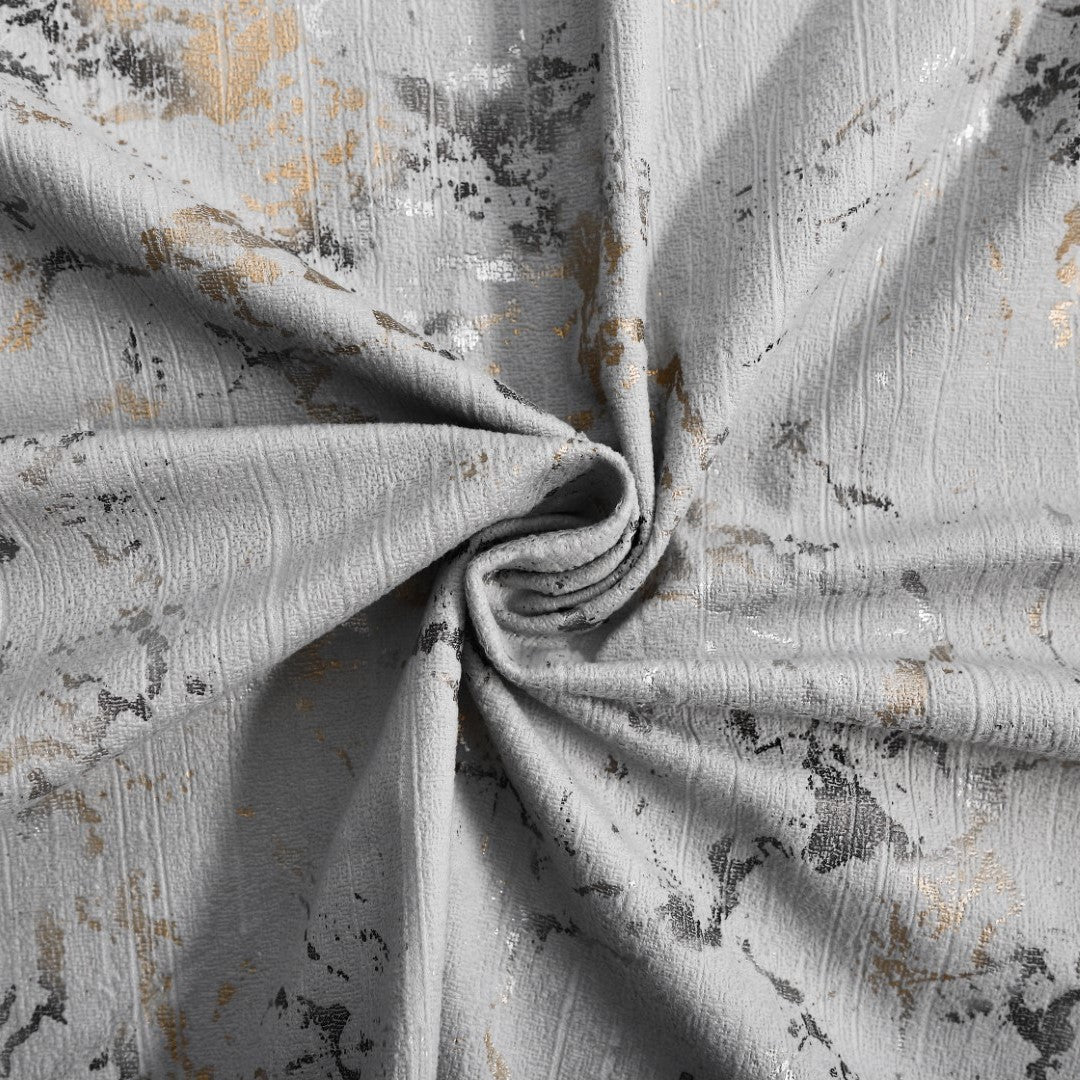 Silver glitzy ring top curtains for bedroom Rugstars UK
