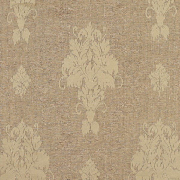 Gold fully lined ring top curtain pair room setting Rugstars UK