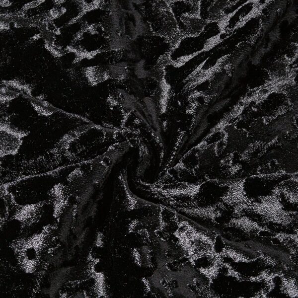 Black room darkening plush velvet curtains Rugstars UK