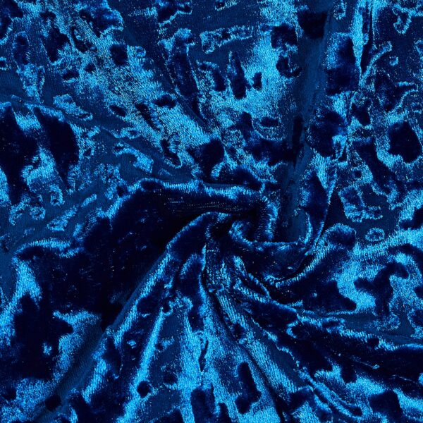 Blue room darkening plush velvet curtains Rugstars UK
