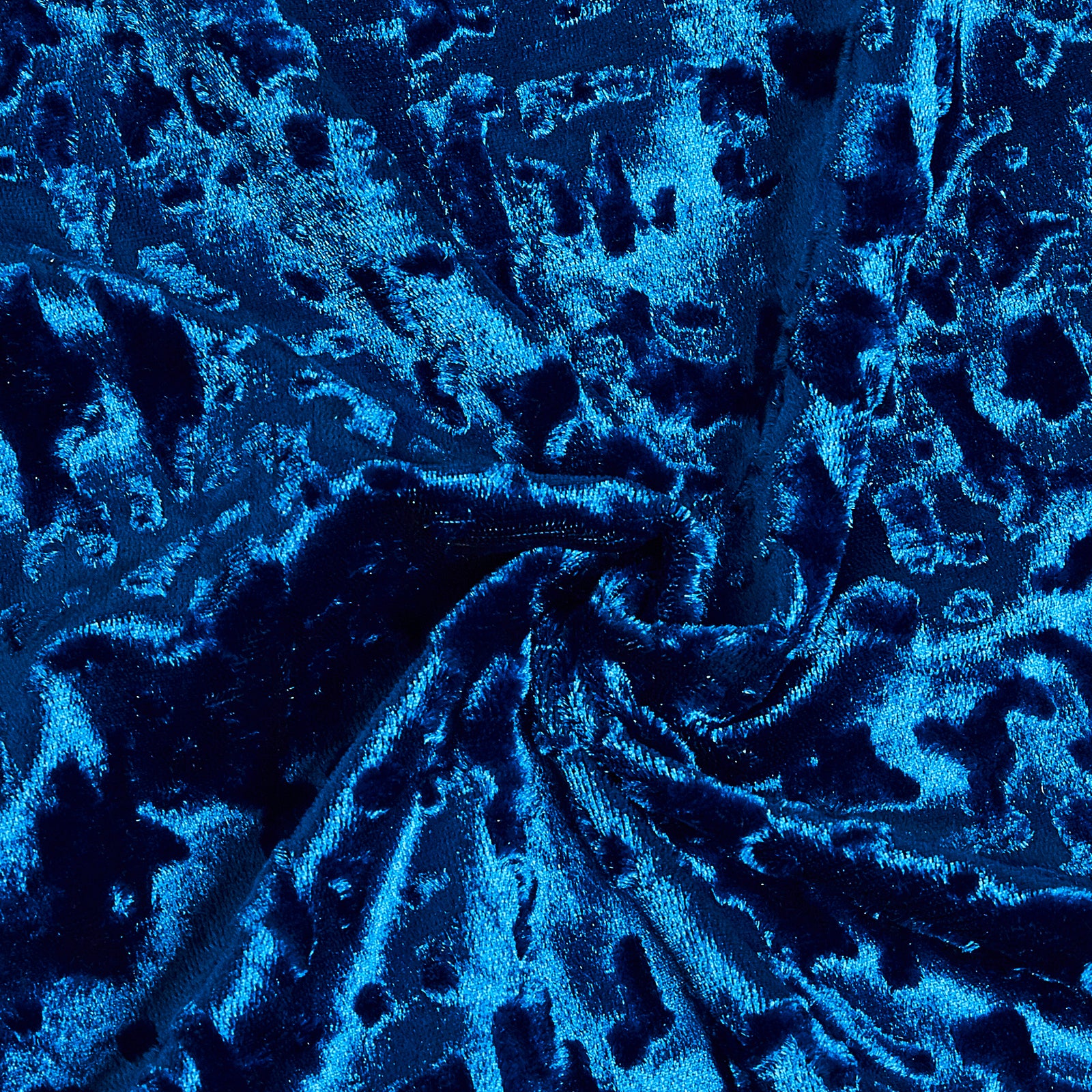 Blue room darkening plush velvet curtains Rugstars UK