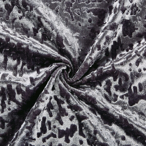 Grey room darkening plush velvet curtains Rugstars UK
