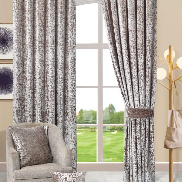 Mink luxury plush velvet window curtains Rugstars UK