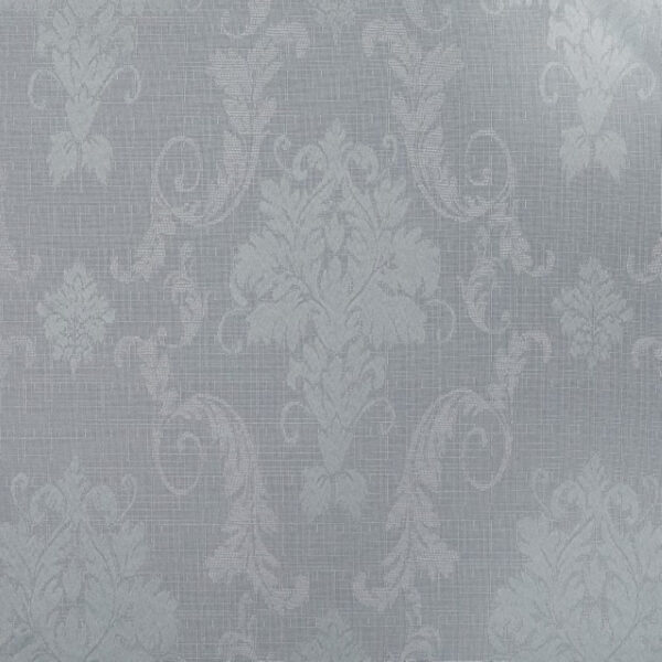 Silver fully lined ring top curtain pair room setting Rugstars UK