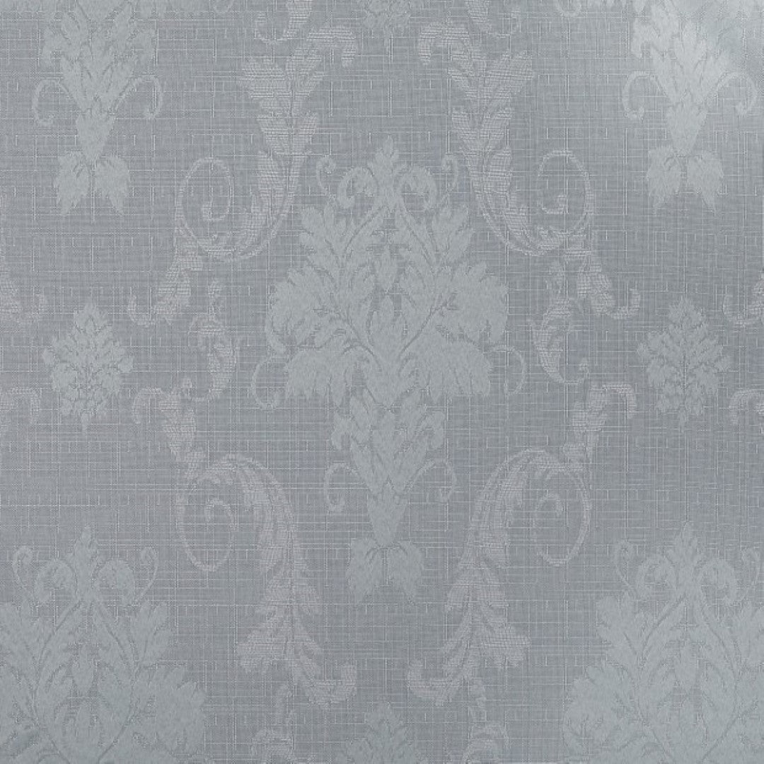 Silver fully lined ring top curtain pair room setting Rugstars UK