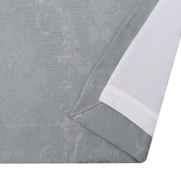 Silver Virginia jacquard curtain fabric detail Rugstars UK
