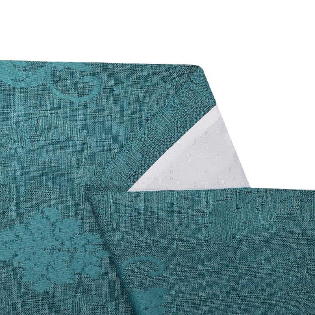 Teal ready made fully lined curtains with tiebacks Rugstars UK