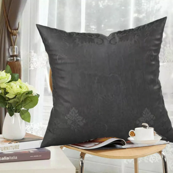 Virginia Grey floral jacquard cushion cover for sofa or bedroom styling