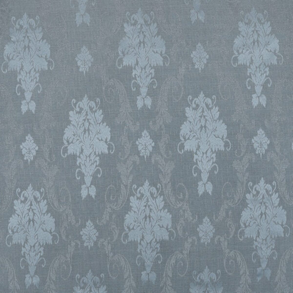 Silver Virginia fully lined pencil pleat curtains close up Rugstars UK