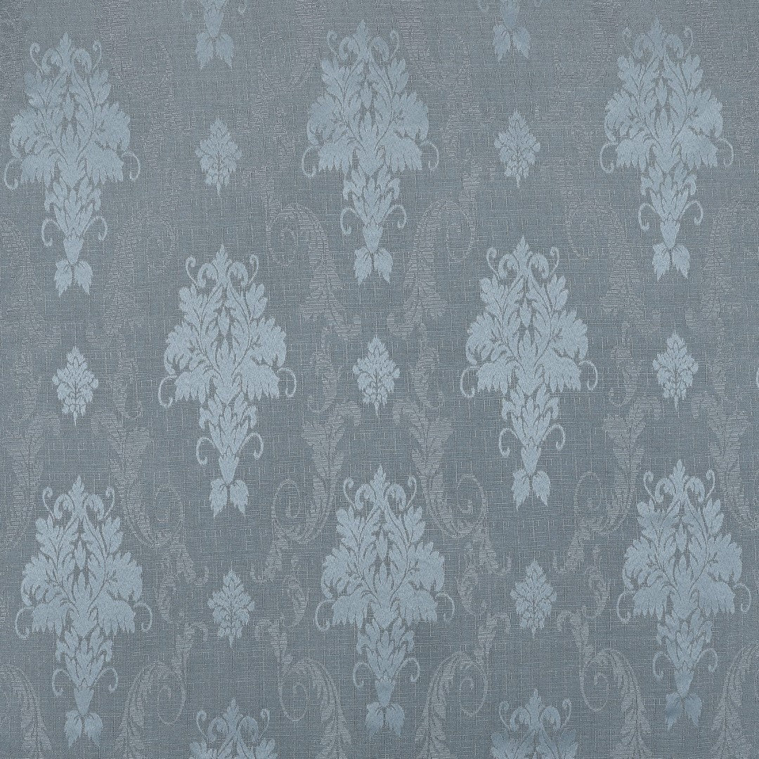 Silver Virginia fully lined pencil pleat curtains close up Rugstars UK