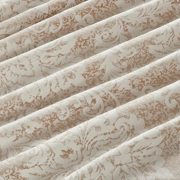 Luxury jacquard damask bedding set showing soft patterned finish