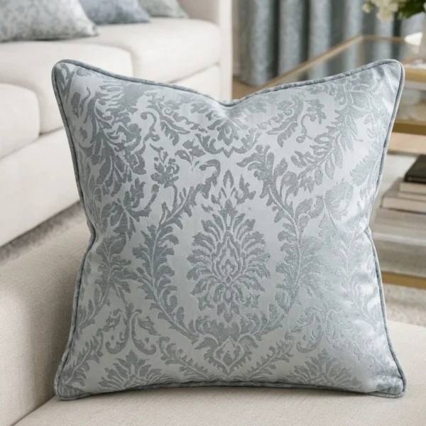 Silver Las Vegas jacquard cushion cover