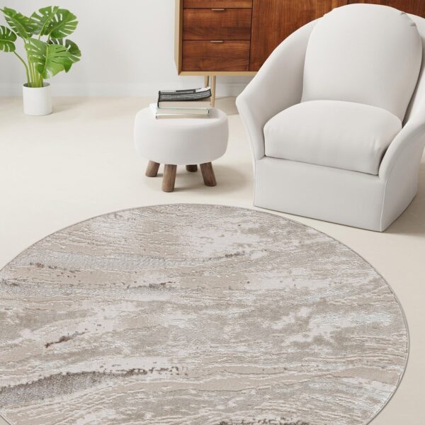 Beige Jeze Modern Distressed Rug detail view 3 Rugstars UK