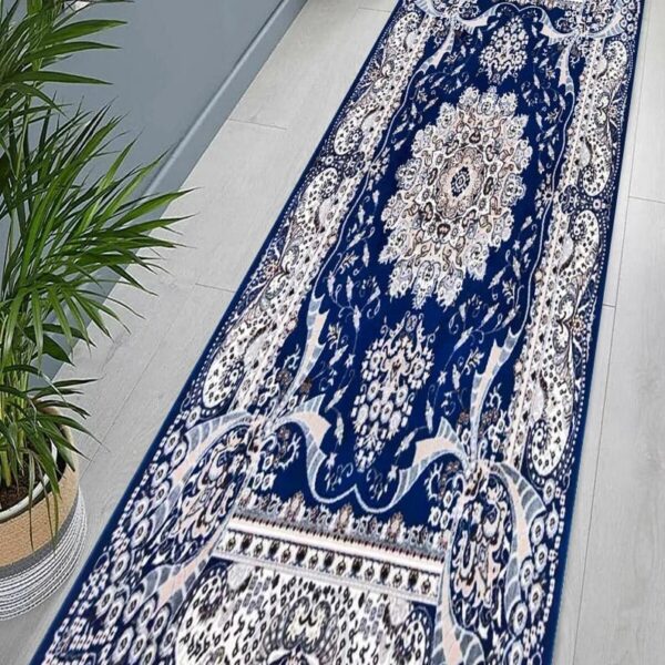 Blue Rada Traditional Runner Rug detail view 2 Rugstars UK