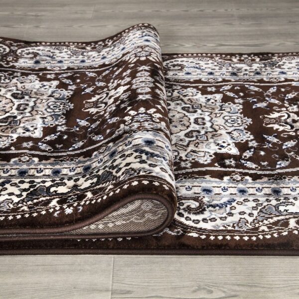 Brown Rada Traditional Runner Rug detail view 2 Rugstars UK