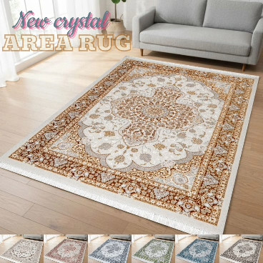 Crystal Traditional Medallion Rug in a living room Rugstars UK