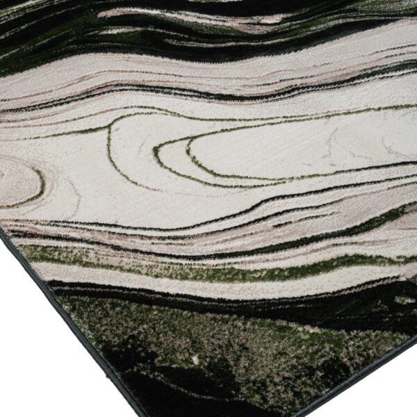 Green Gant Marble Effect Rug corner detail Rugstars UK