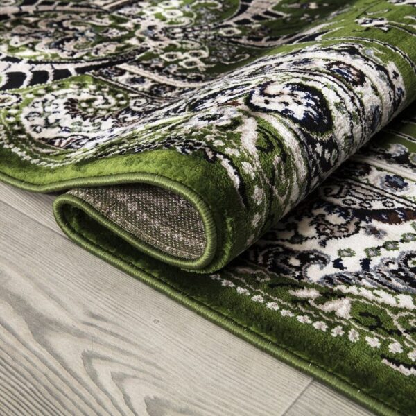 Green Rada Traditional Runner Rug detail view 3 Rugstars UK
